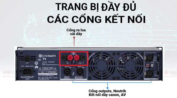 Review Cục Đẩy Công Suất Crown T5
