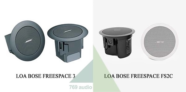 So Sánh Loa Âm Trần Bose FS2C Với Các Model Bose Khác