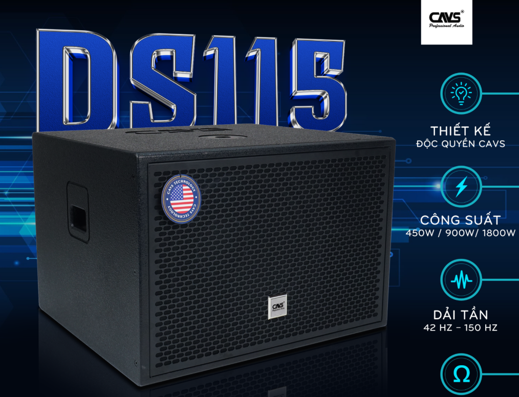 Trải nghiệm chất âm Sub điện CAVS DS115 bass 40 