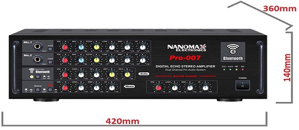 Thông Số Kỹ Thuật Amply Nanomax Pro-007 Chính Hãng