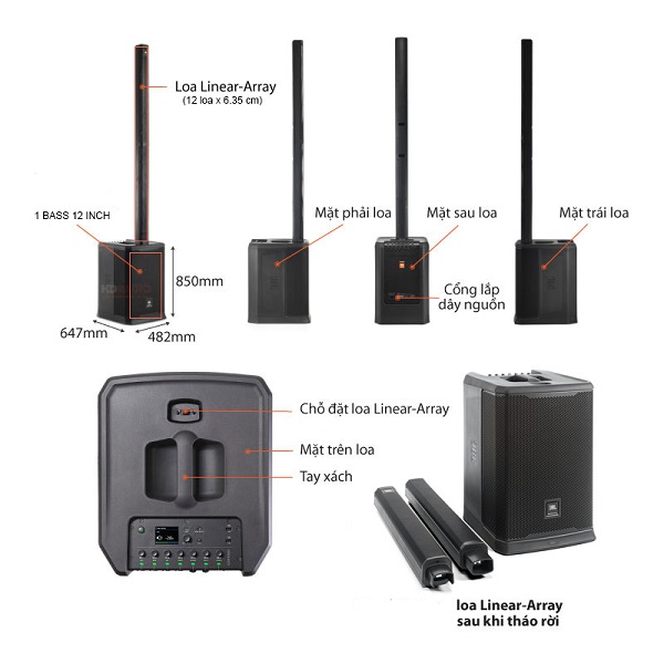 Thông Số Kỹ Thuật Chi Tiết Loa JBL Prx One
