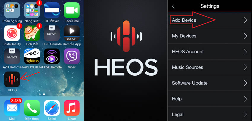 Ampli Denon HEOs Amp HS2 chinh hang