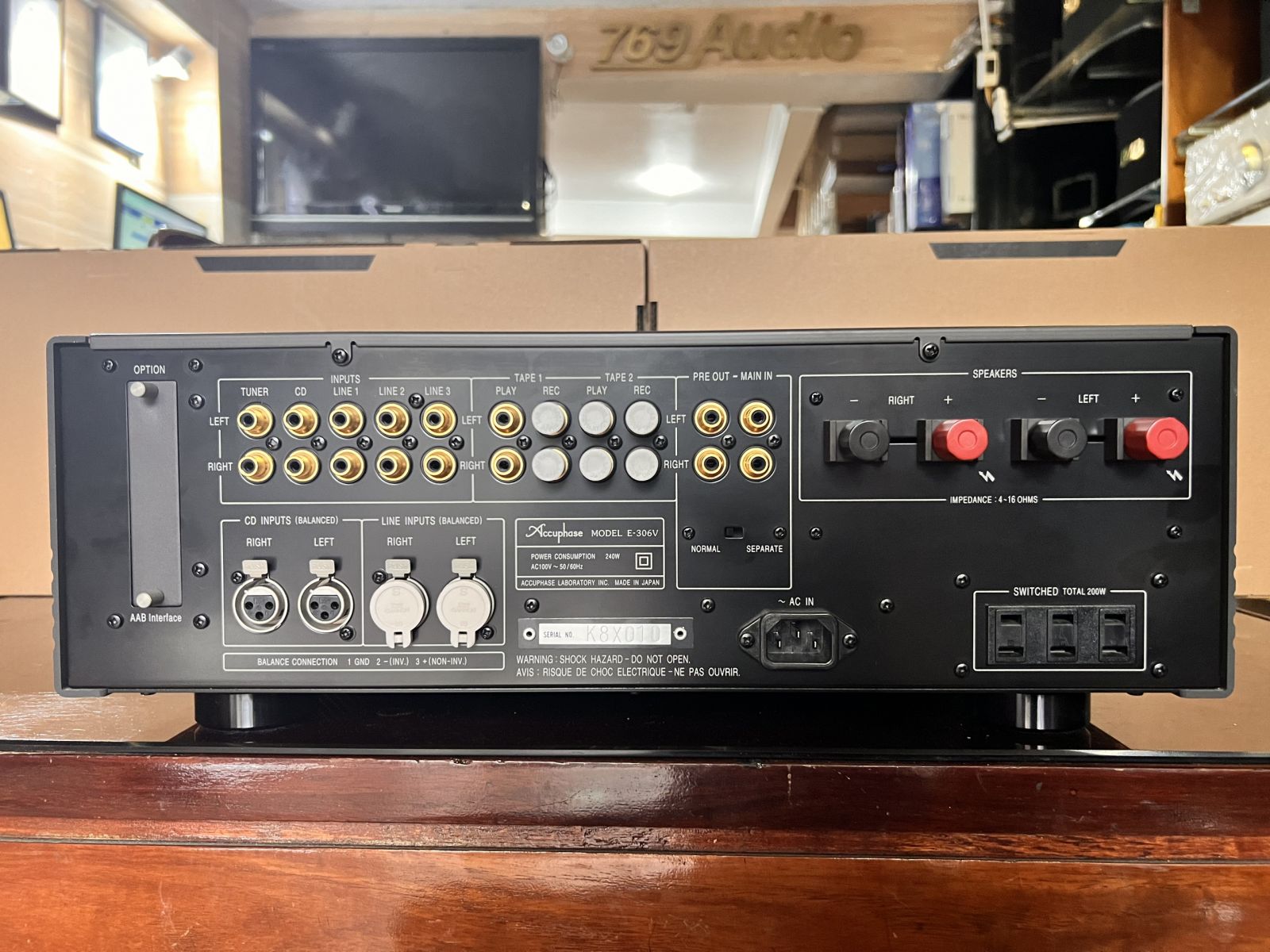 amply accuphase e306v hàng bãi