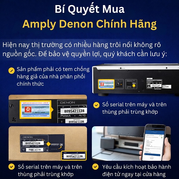 Bí Quyết Mua Amply Denon Chính Hãng