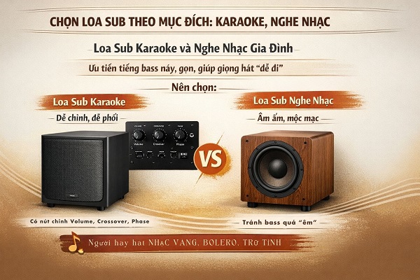 Chọn Loa Sub Theo Đúng Mục Đích