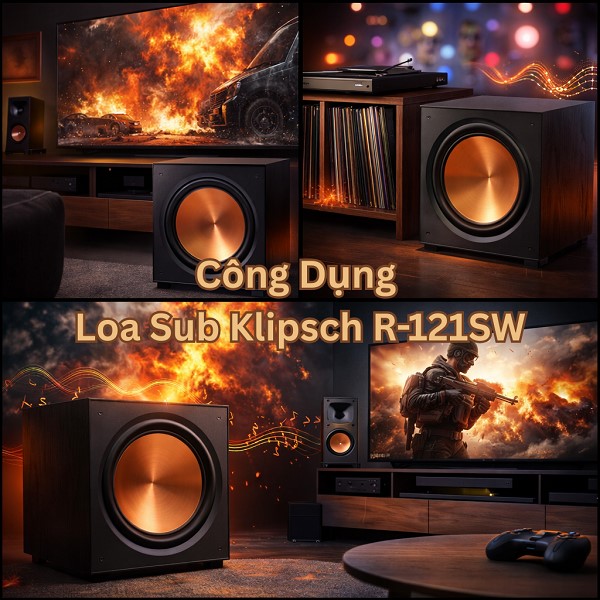 Công Dụng Loa Sub Klipsch R-121SW