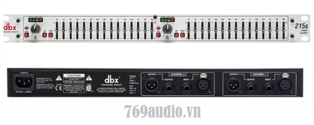 mặt trước equalizer DBX 231S