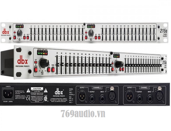 Mặt sau EQUALIZER  DBX 215S