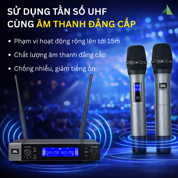 Micro JBL VM200 Sử Dụng Tần Số UHF Cùng Âm Thanh Đẳng Cấp