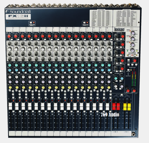 Mixer Soundcraft FX 16 II thiết kế