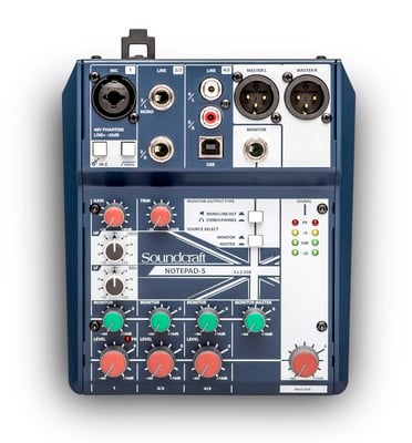 Mixer Karaoke Soundcraft Notepad 5