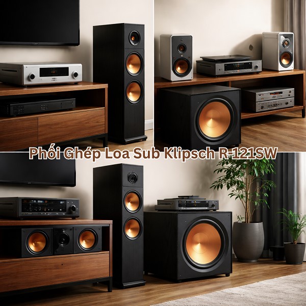 Phối Ghép Loa Sub Klipsch R-121SW