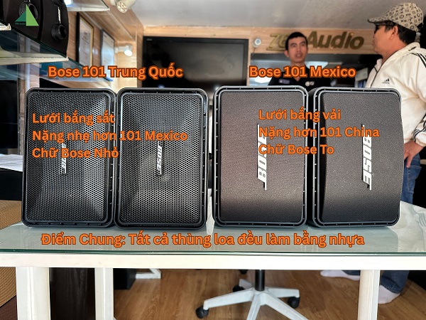 So Sánh Loa Bose 101 Mexico Và 101 China