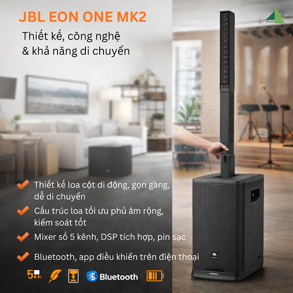 Thiết Kế Và Công Nghê Loa JBL Eon One Mk2
