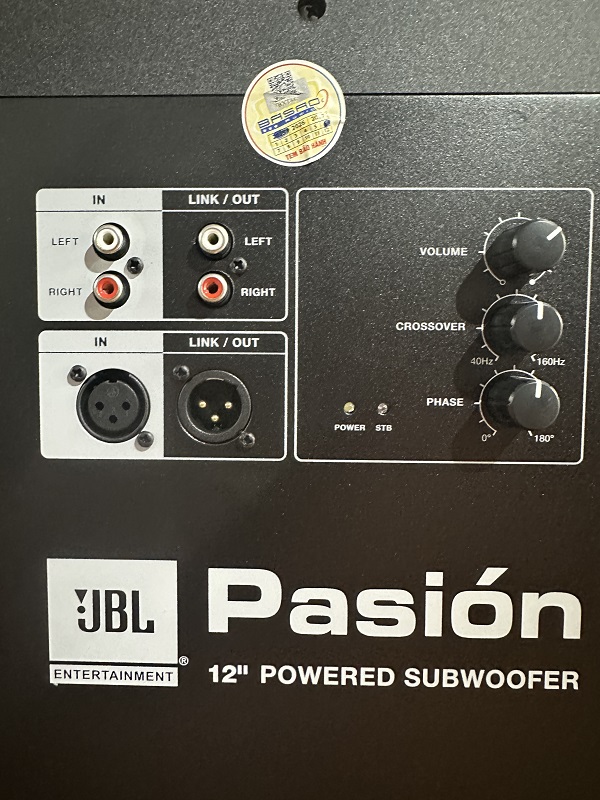 Thông Số Kỹ Thuật Loa Sub JBL Pasion 12