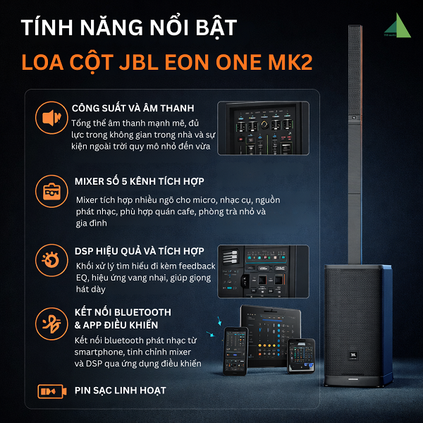 Tính Năng Nổi Bật Loa JBL Eon One MK2