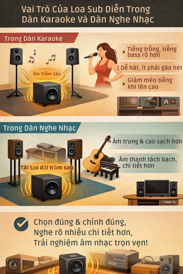 Vai Trò Của Loa Sub Điẹn