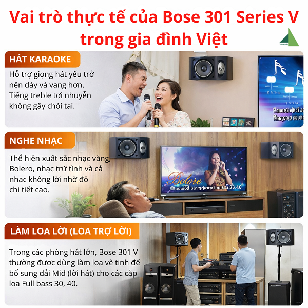 Vai Trò Thực Tế Loa Bose 301 Series V