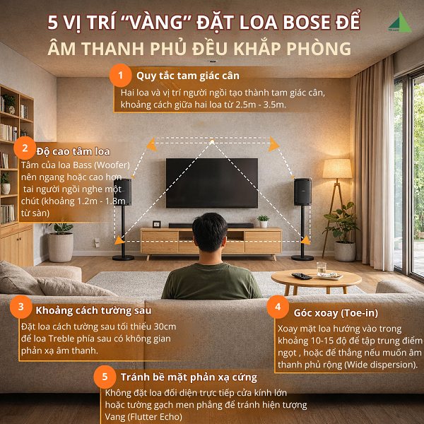 Vị Trí Đặt Loa Bose